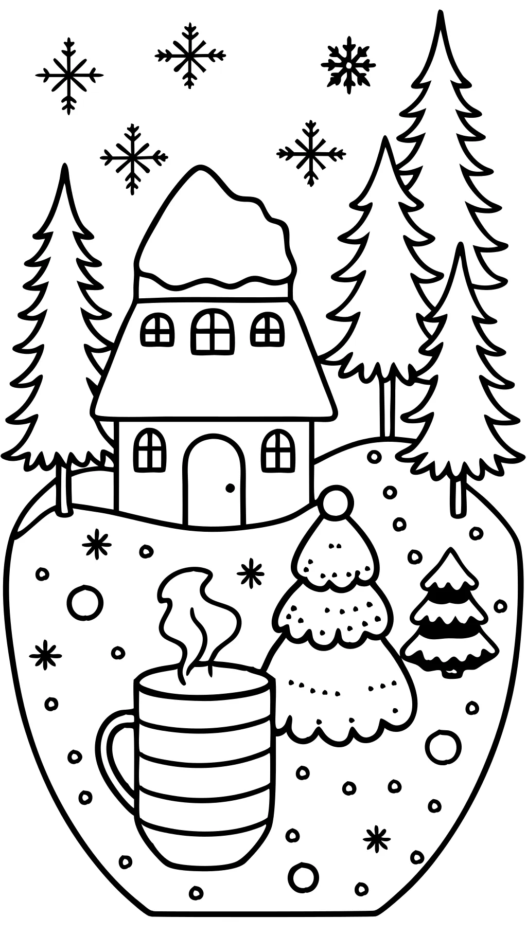 coloriages d’hiver imprimables